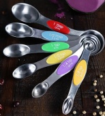 measuring spoon set of 6 stainless steel