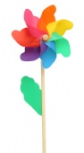 Rainbow Colored Pinwheel